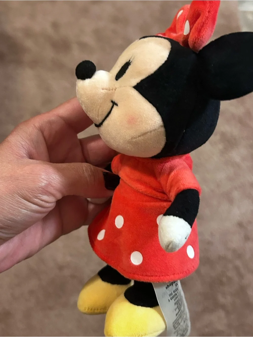 Disney nuiMOs Loungefly Navy Snack Icon Mini Backpack with Minnie Mouse doll